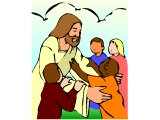 Jesus welcoming children